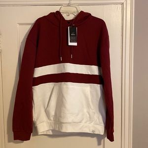 Denim and Flower Mens Hoodie